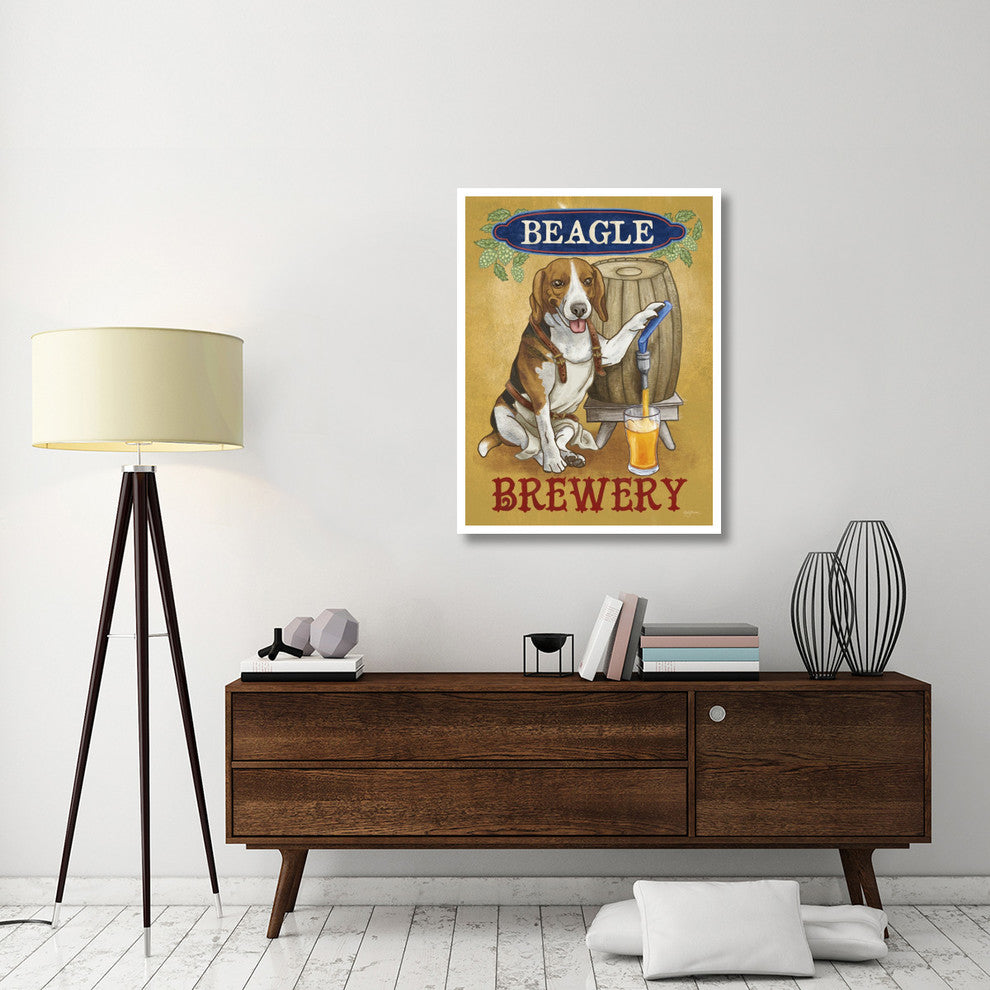 "Beer Dogs IV" Digital Paper Print by Mary Urban, 32"x42"