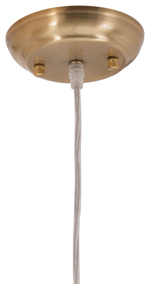 Pendant Ceiling Light Fixture, Glass, Steel Metal, Gold, Clear, Lounge Cafe