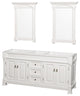 72 Inch Double Bathroom Vanity in White