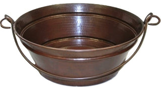 Aged Copper Vessel BUCKET Bathroom Sink