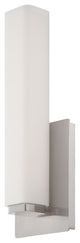 LED Bath Brackets, Brushed Nickel With Etched Opal