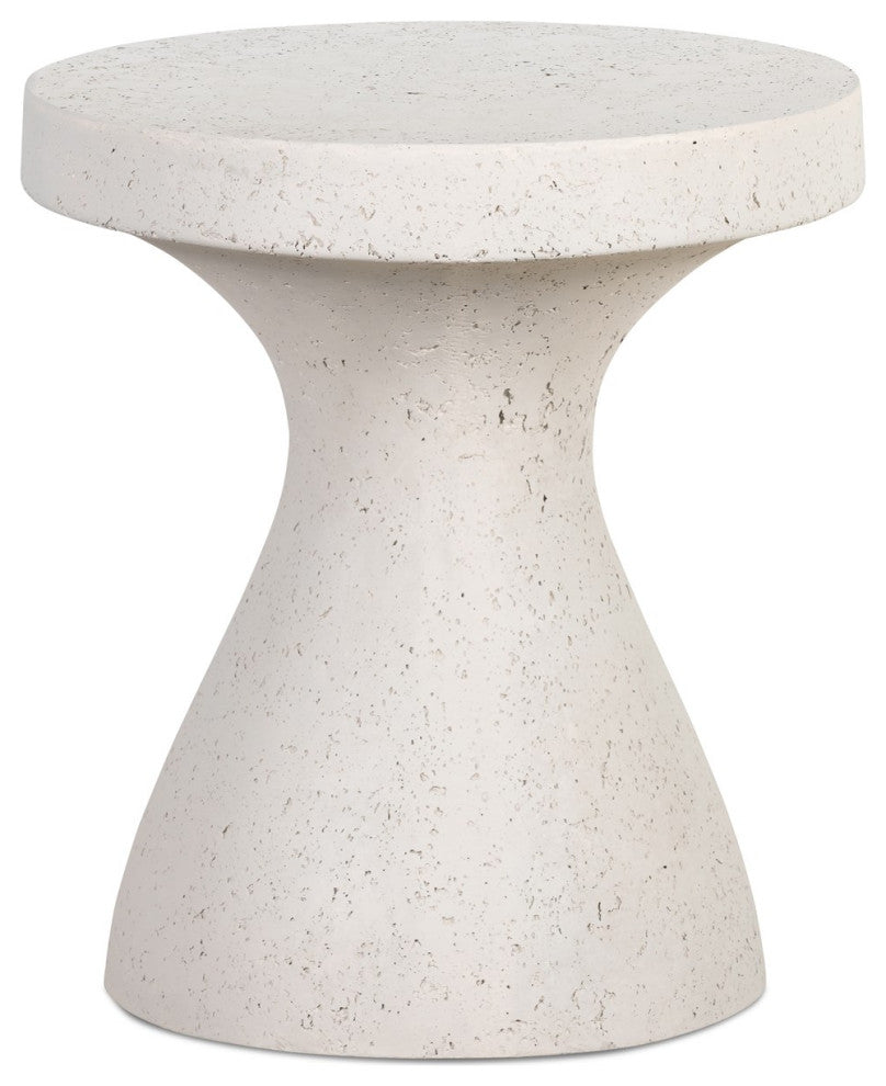 Koda Outdoor End Table-Textured Grey