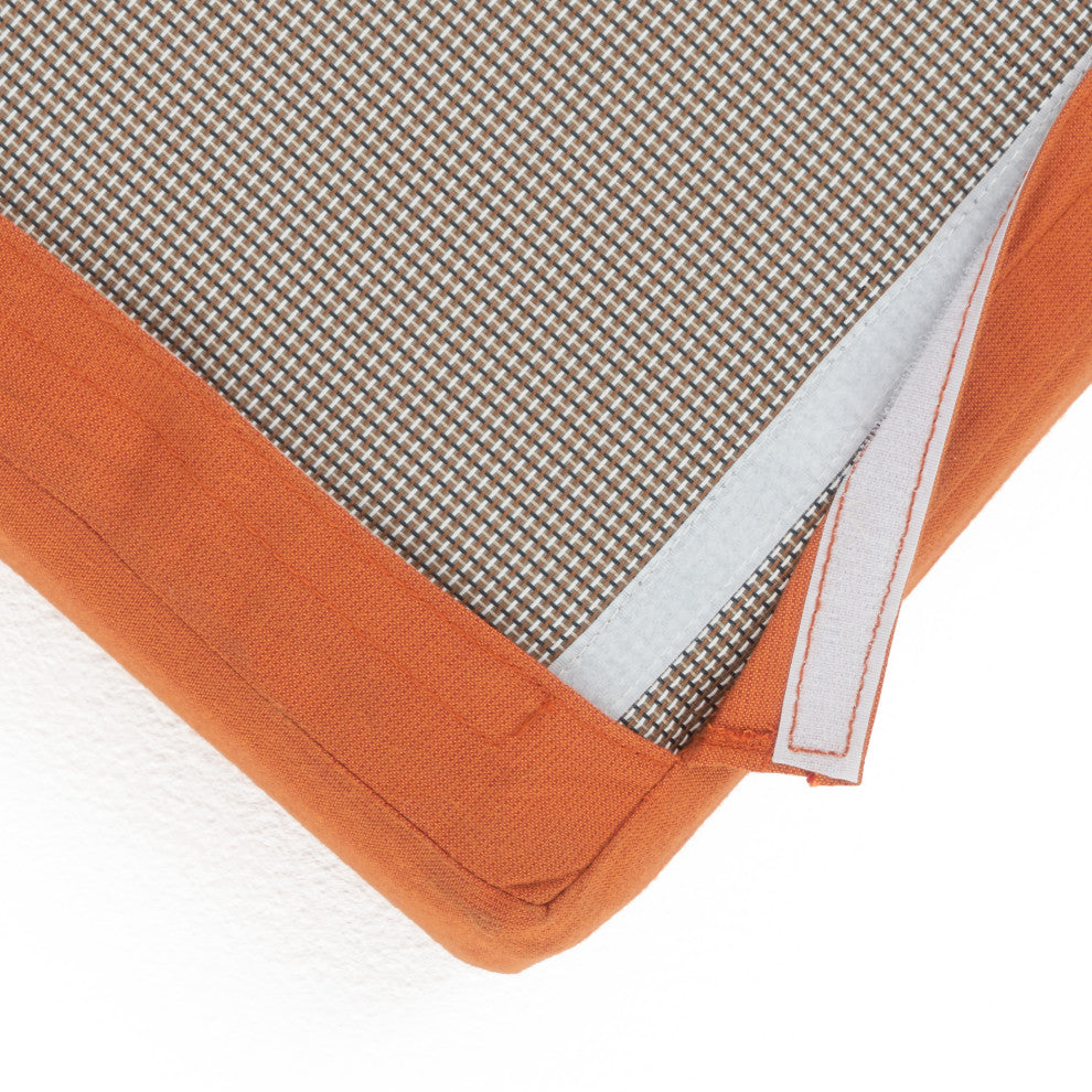 Deco 3 Piece Aluminum Outdoor Club Chairs and Side Table Set, Tikka Orange