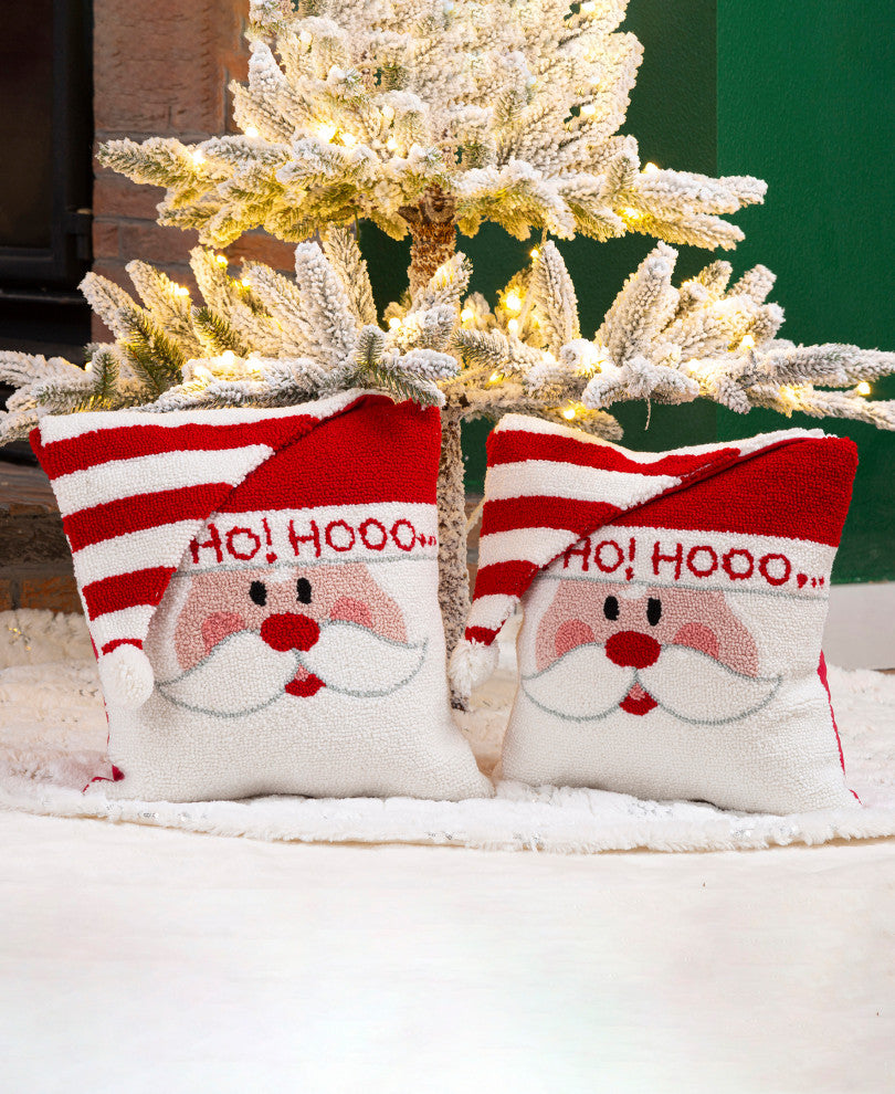 2-Pack Hooked 3D Santa Pillow