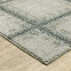 Alistair Casual Geometric Grey/ Teal Indoor Area Rug, Grey, 9'10"x12'10"