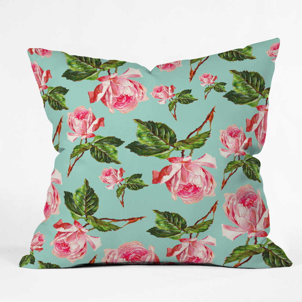 Deny Designs Allyson Johnson Prettiest Roses Outdoor Throw Pillow