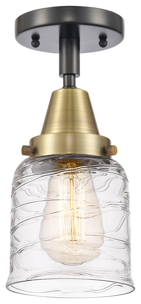 Innovations 447-1C-BAB-G513 1-Light Flush Mount, Black Antique Brass