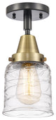 Innovations 447-1C-BAB-G513 1-Light Flush Mount, Black Antique Brass