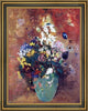 Odilon Redon Green Vase Framed Premium Canvas Print, 18"x24"