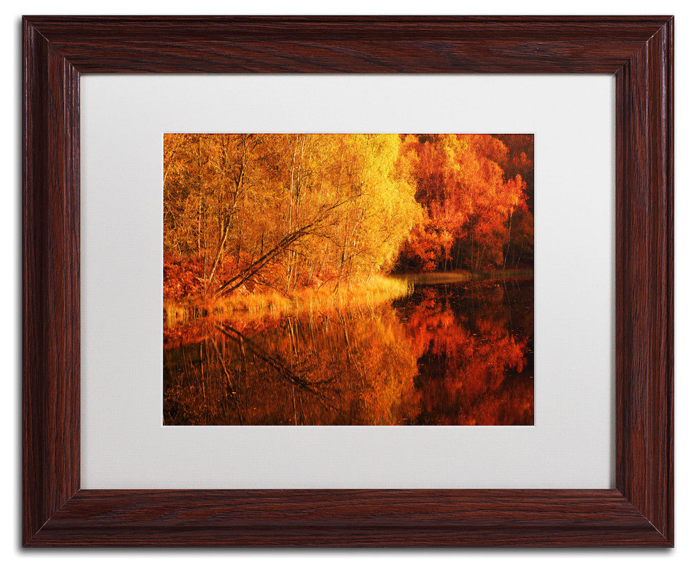 ''And the Sun Down'' Matted Framed Canvas Art by Philippe Sainte-Laudy
