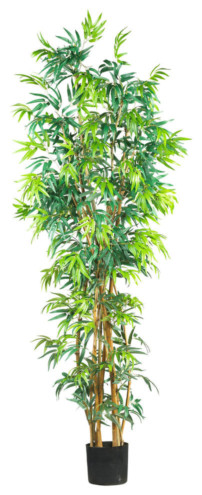 7' Curved Bamboo Silk Tree