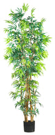 7' Curved Bamboo Silk Tree