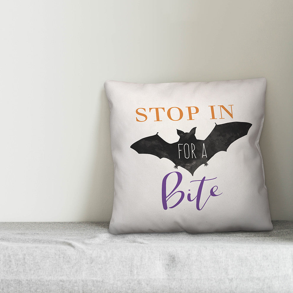 Stop In For A Bite Throw Pillow