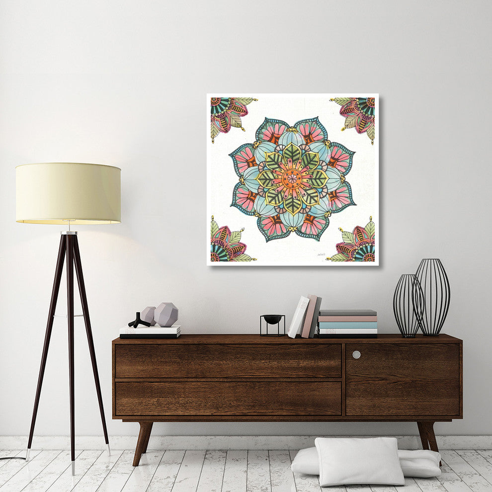 "Mandala Morning V" Digital Paper Print by Anne Tavoletti, 42"x42"