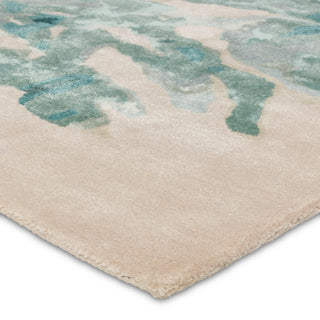 Atoll Handmade Animal Pattern Teal/ Sage Area Rug 8'X10'