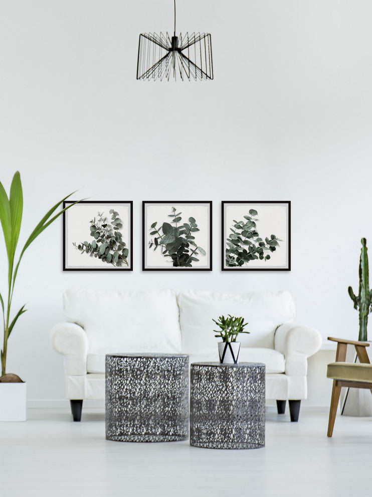 Every Leaf Is a Flower Triptych, 3-Piece Set, 32x32 Panels