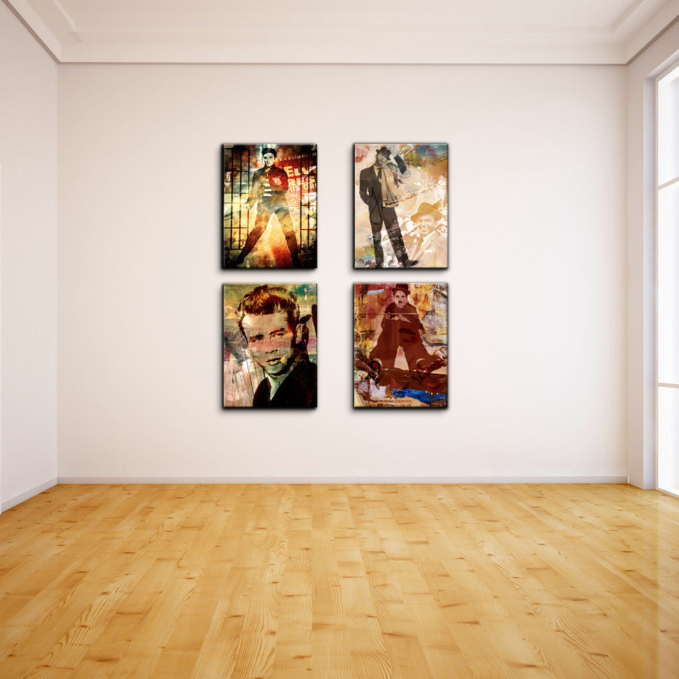 Legends Canvas Wall Art, 4-Piece Set