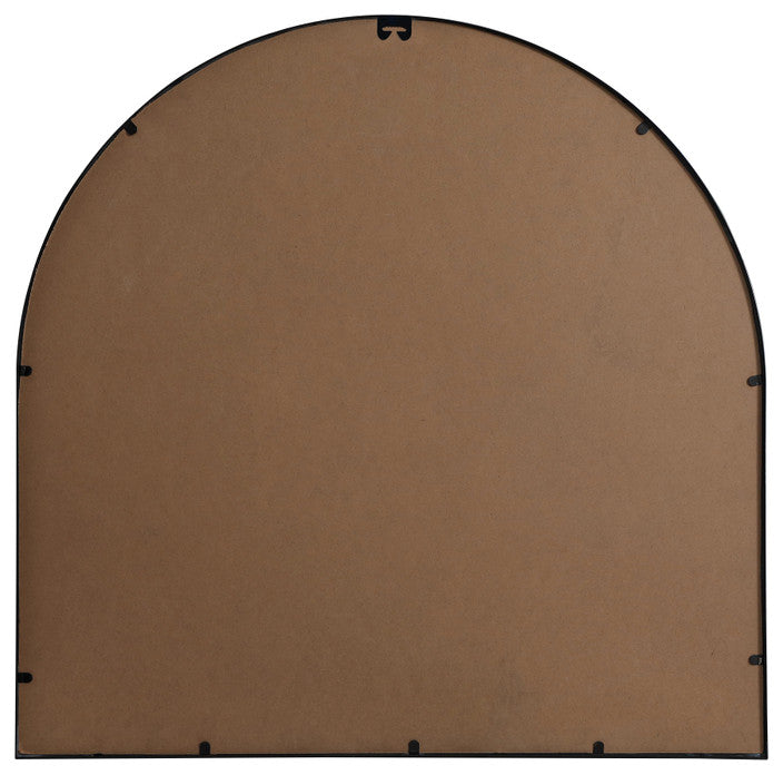 Elegant Decor Metal Frame Arch Mirror 36X36" in Black