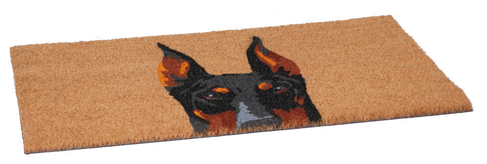 Calloway Mills Black Doberman Doormat, 24"x36"