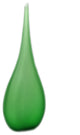 Murano Glass Brina Vase, Green