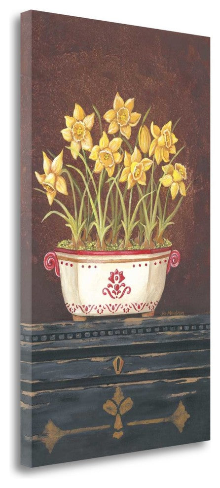 "Asian Daphodile Floral" By Jo Moulton, Giclee Print on Gallery Wrap Canvas