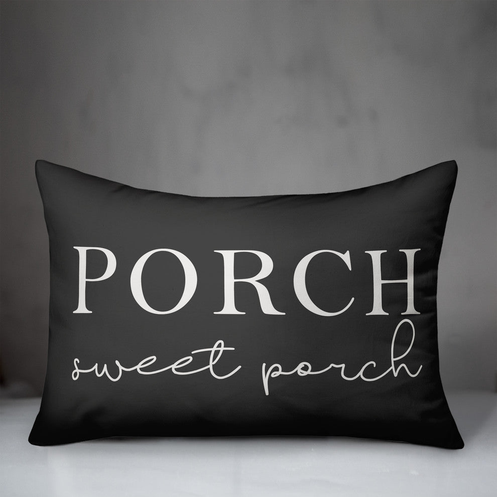 Porch Sweet Porch Outdoor Lumbar Pillow