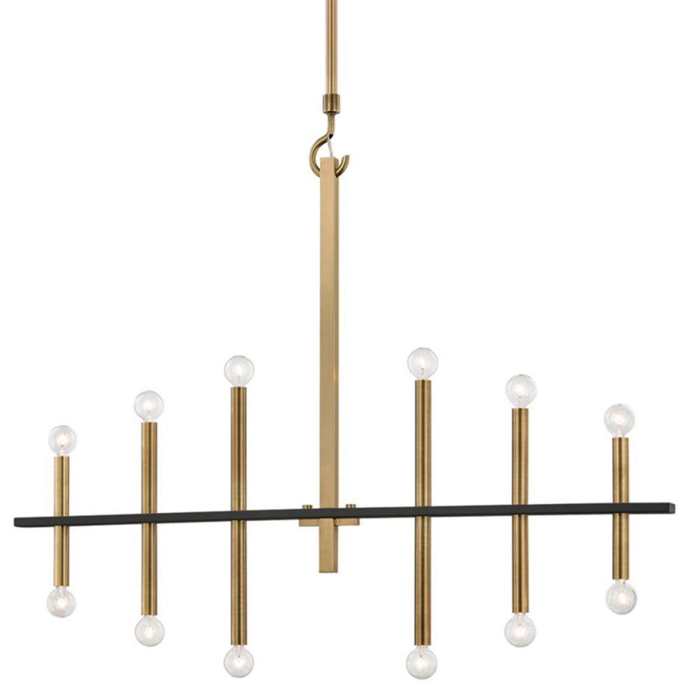 Mitzi Colette 12 Light Chandelier H296812-AGB/BK