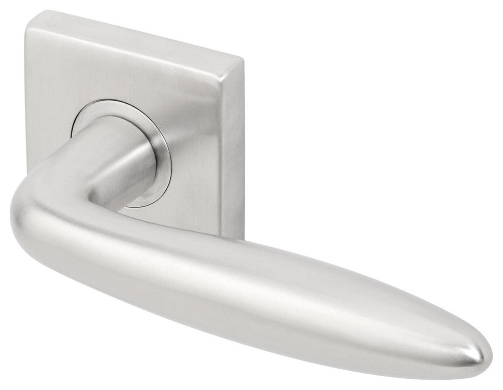 Summer Lever, Tubular Privacy, Satin Stainless Steel, 2-3/8" Backset