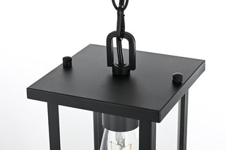 Home Living 6" Outdoor Pendant, Black