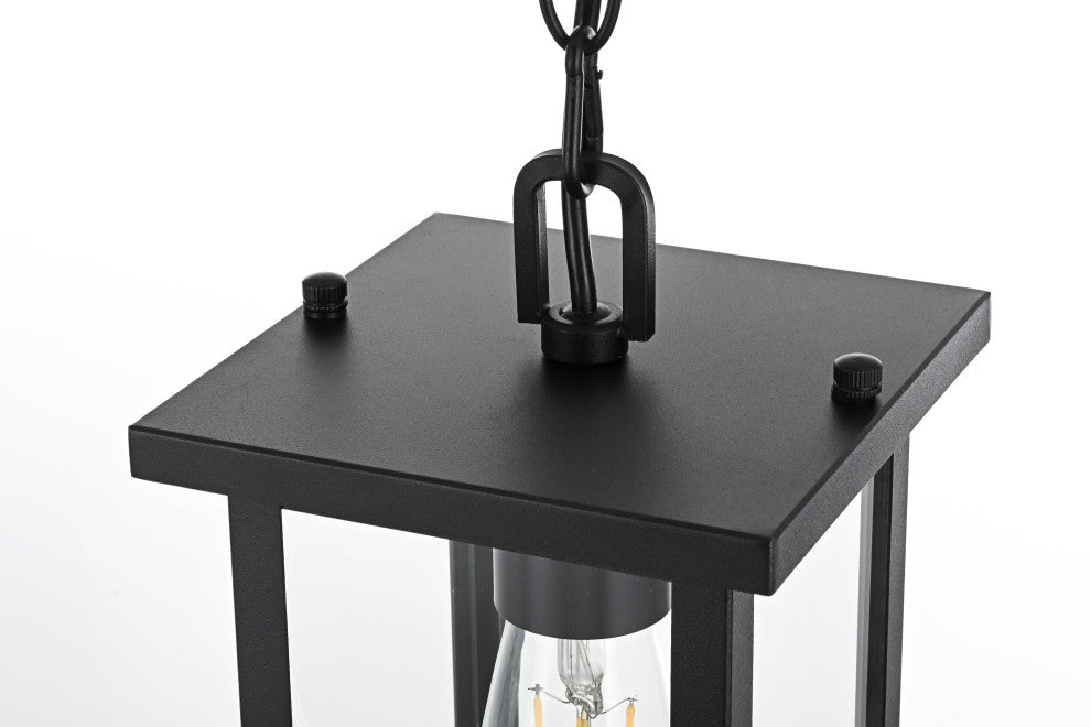 Home Living 6" Outdoor Pendant, Black