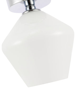 Elegant Lighting LD2255 Gene 8"W Semi-flush Ceiling Fixture - Black