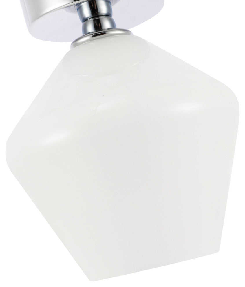 Elegant Lighting LD2255 Gene 8"W Semi-flush Ceiling Fixture - Black