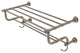 Carolina 24" Towel Shelf with Double Towel Bar, Antique Brass