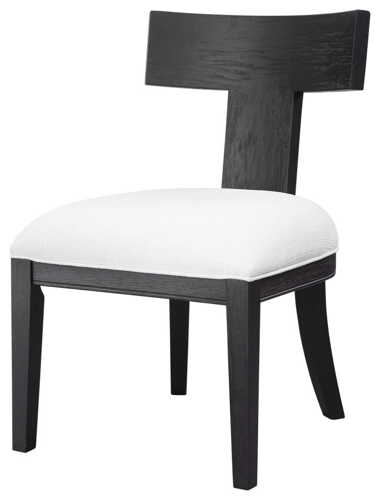 Idris Armless Chair, Charcoal