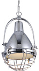 Elegant Lighting Industrial Pendant Lamp, 15.75"x27.5", Chrome Finish
