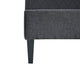 510 Design Rowen Diamond Tufted Upholstered Bed Frame, Grey, King