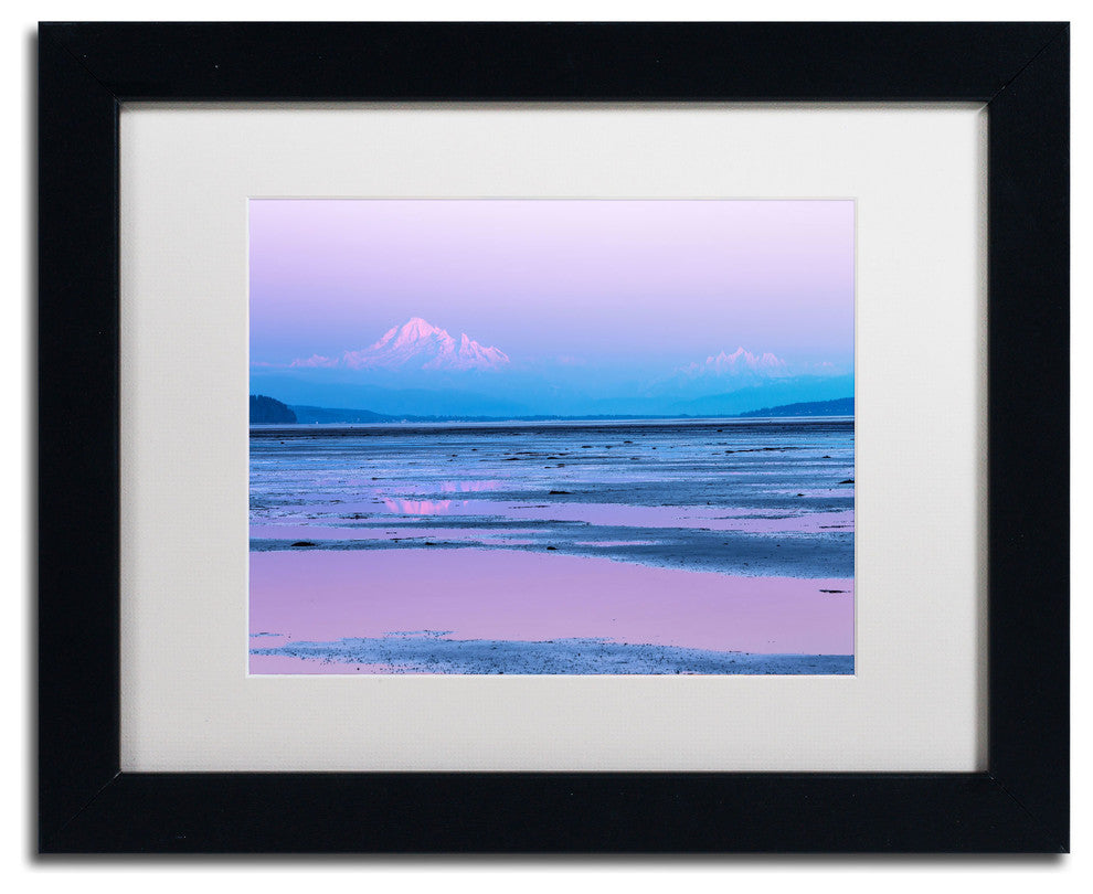 'Baker Twilight' Matted Framed Canvas Art by Pierre Leclerc