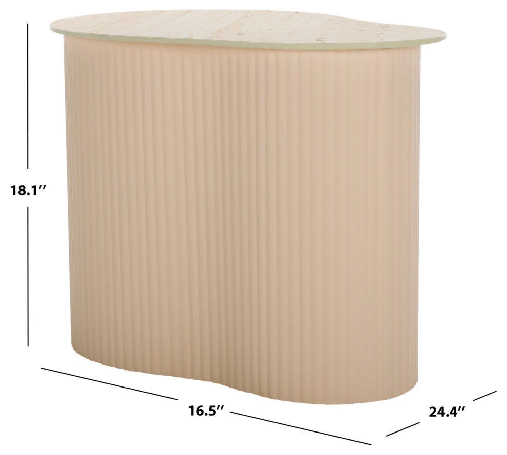 Safavieh MTP Medium Ceramic Side Table, Beige