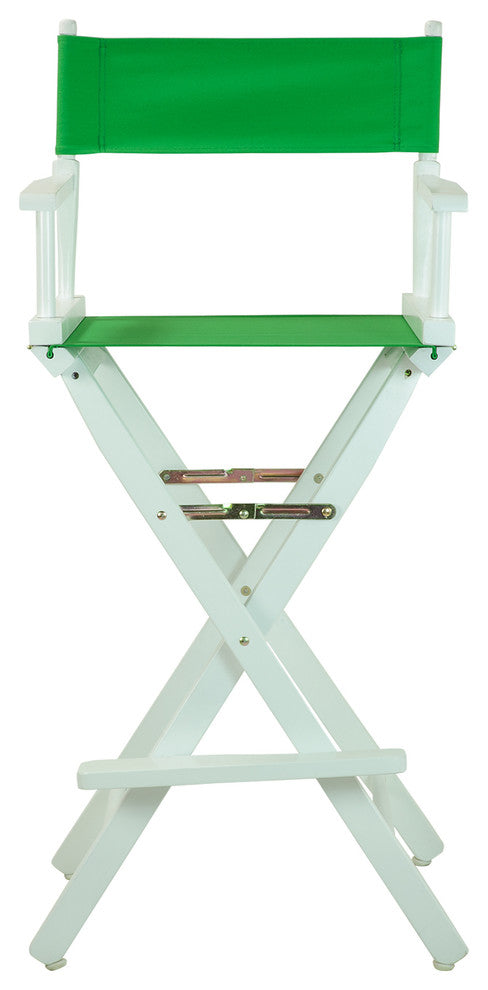 030" Director's Chair White Frame-Green Canvas