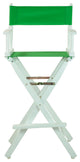 030" Director's Chair White Frame-Green Canvas