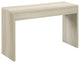 Convenience Concepts Northfield Hall Console in Weathered White Wood Finish