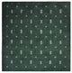 HAND KNOTTED LOOM SILK ECO-FRIENDLY RUGS-10'x10',Square,Green White,Contemporary