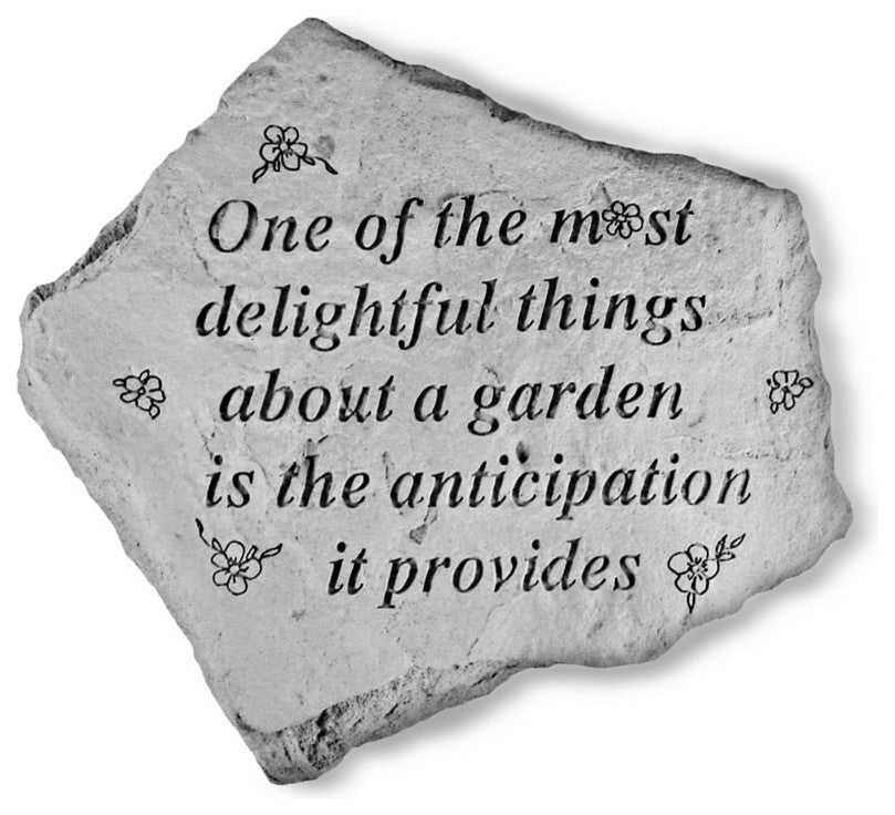 "One of the Most Delightful Things" Garden Stone