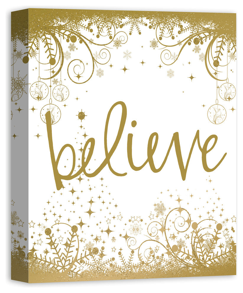 "Believe" Canvas Wall Art, 16"x20"