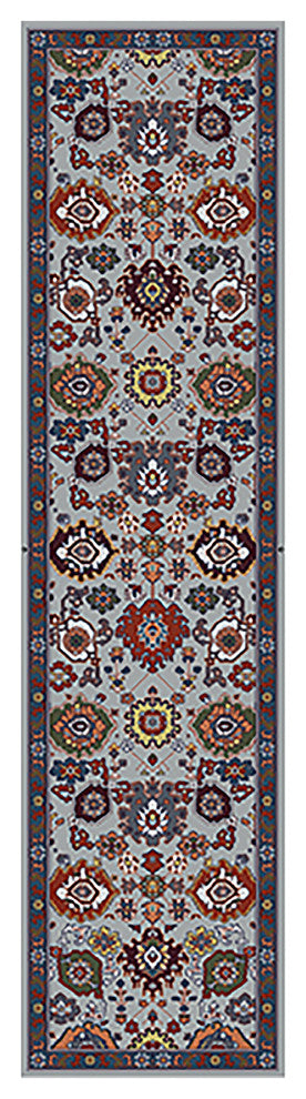 Antiquity Newent Runner, Navy, 2'6" x 10', Persian