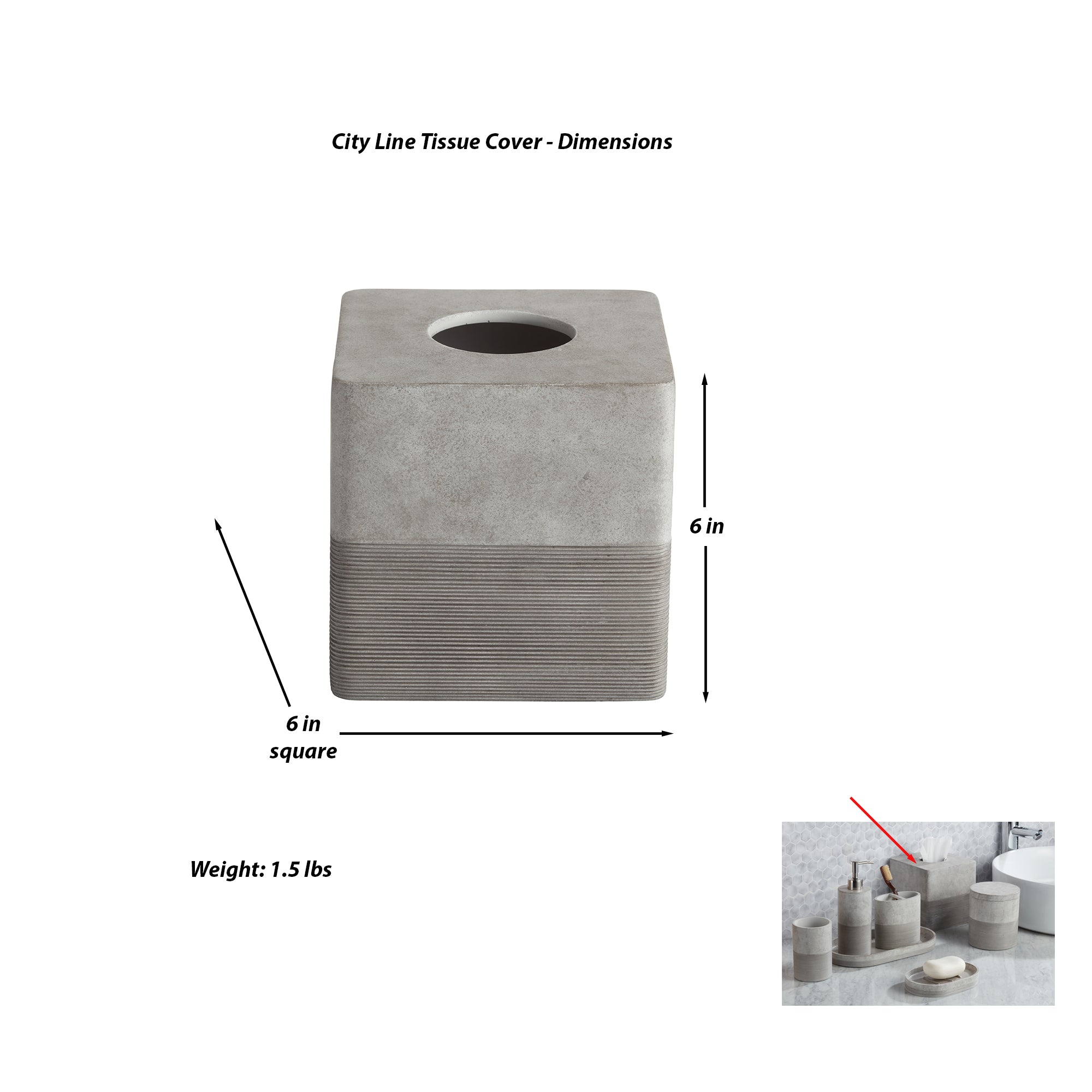 City LIne Tissue Cover