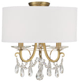 Crystorama Lighting Group 6623-CL-MWP_CEILING Othello 3 Light - Vibrant Gold