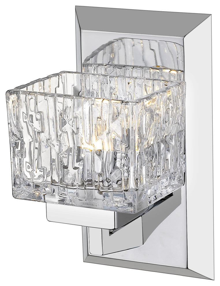 Zlite 1927-1S-CH-LED 1-Light Wall Sconce, Clear