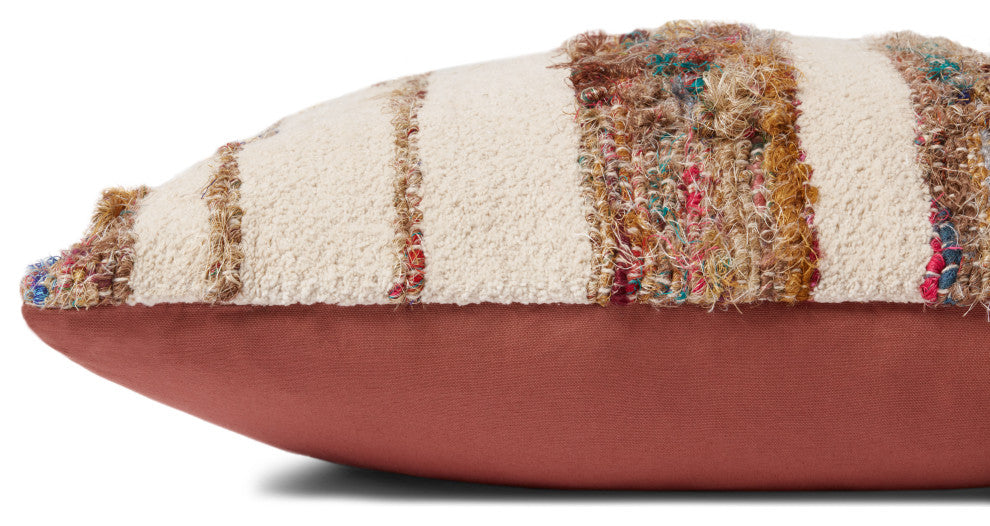 Loloi PLL0074 Ivory / Multi 22" x 22" Cover Only Pillow