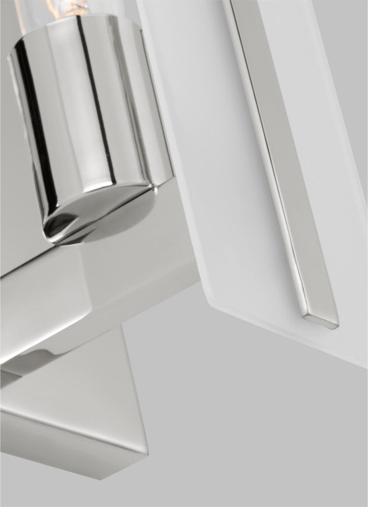 Dex One Light Wall / Bath Sconce, Chrome